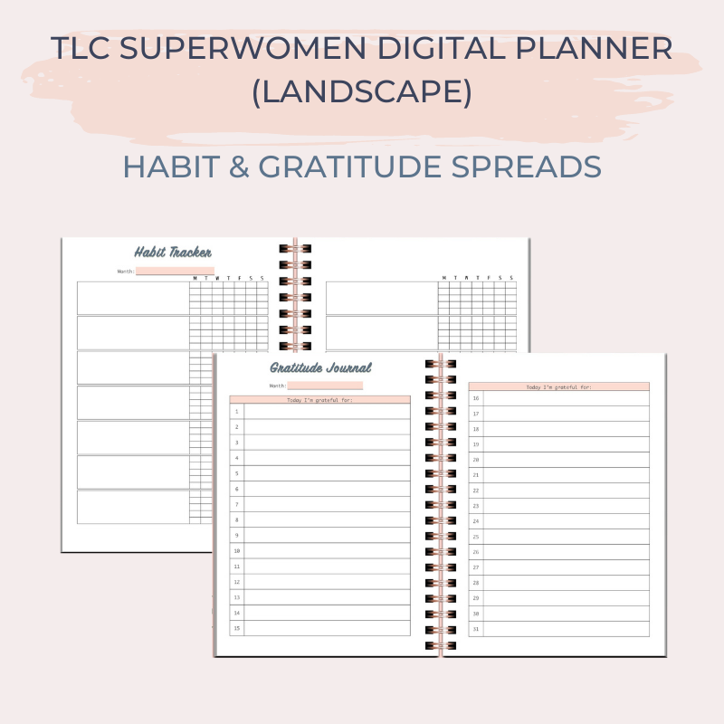 TLC SUPERWOMEN Undated Digital Planner (Landscape)