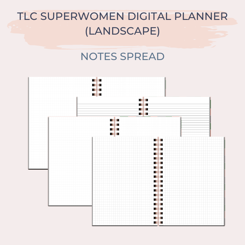 TLC SUPERWOMEN Undated Digital Planner (Landscape)
