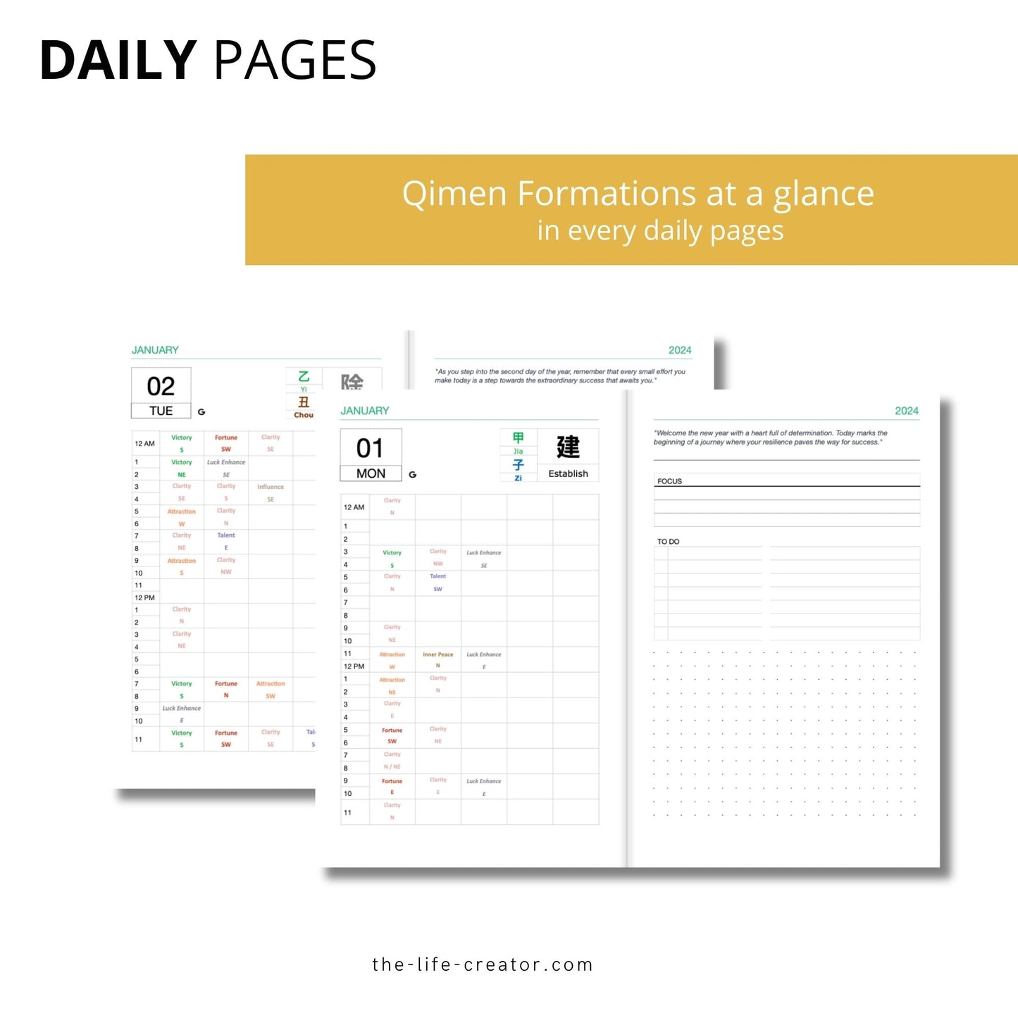 2024 Life Planner with QiMen Formations