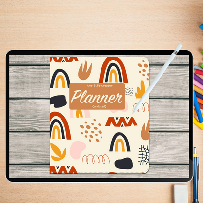 TLC BOHO ELEMENTS Undated Digital Planner (Landscape)