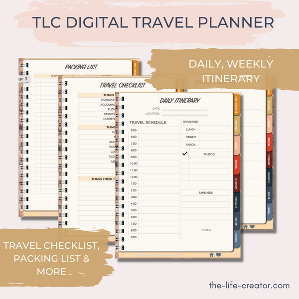 Travel Planner and Journal The Life Creator