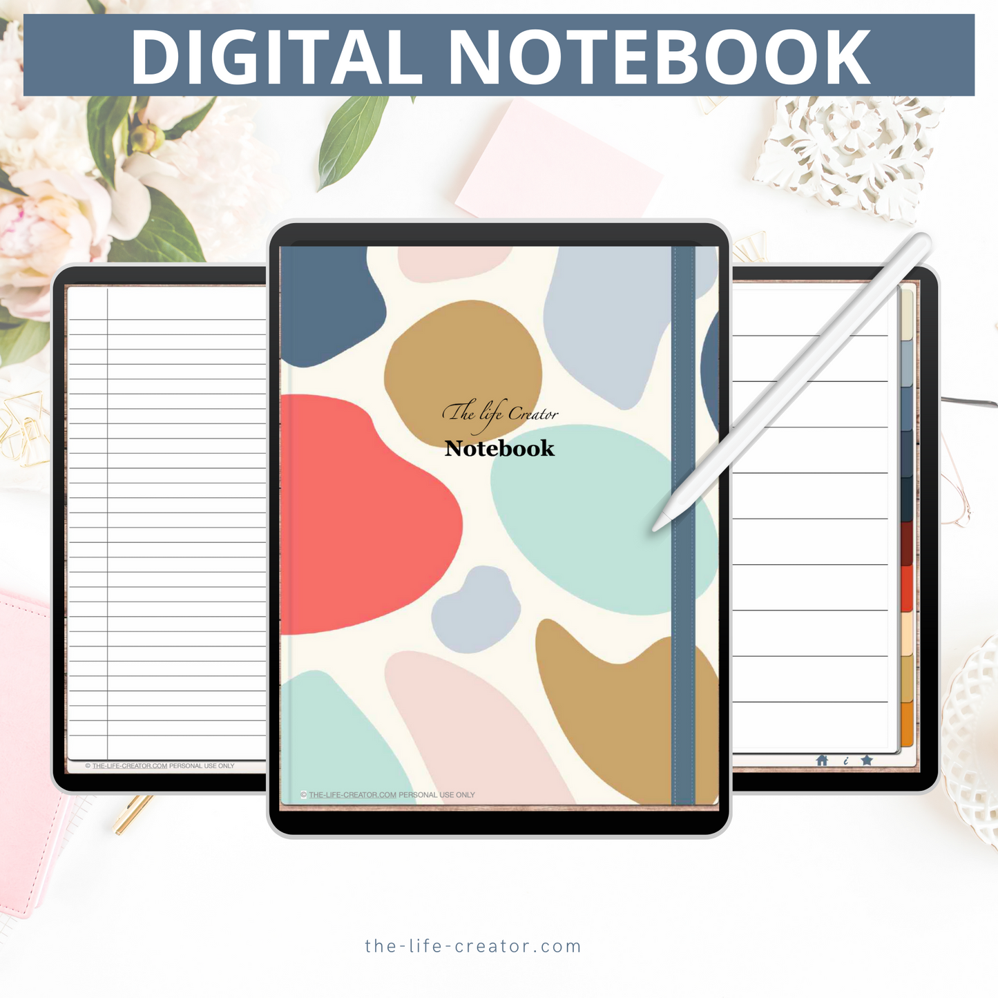 Digital Notebook | Portrait | Minimalist Design