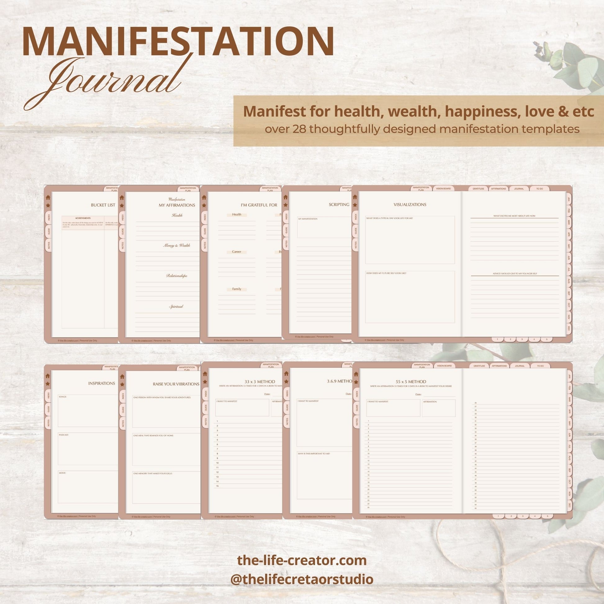 Manifestation Journal | Manifesting Planner – The Life Creator manifestation-journal-manifesting-planner-the-life-creator
