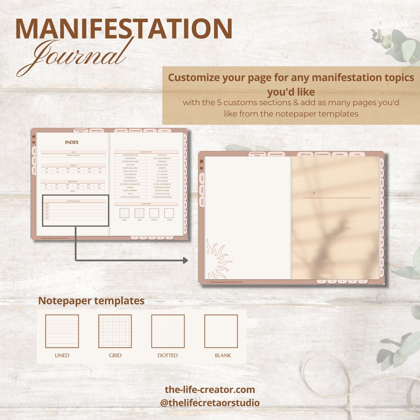 Manifestation Journal | Manifesting Planner