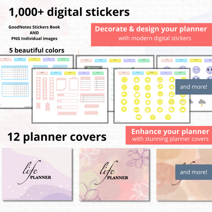 2022 2023 Life Planner | Landscape | Monthly Weekly Daily