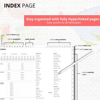 2022 2023 Life Planner | Landscape | Monthly Weekly Daily